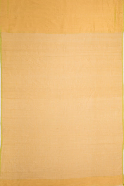 Banarasi Cotton All Over Jamdani Tissue Mustard Yellow Saree