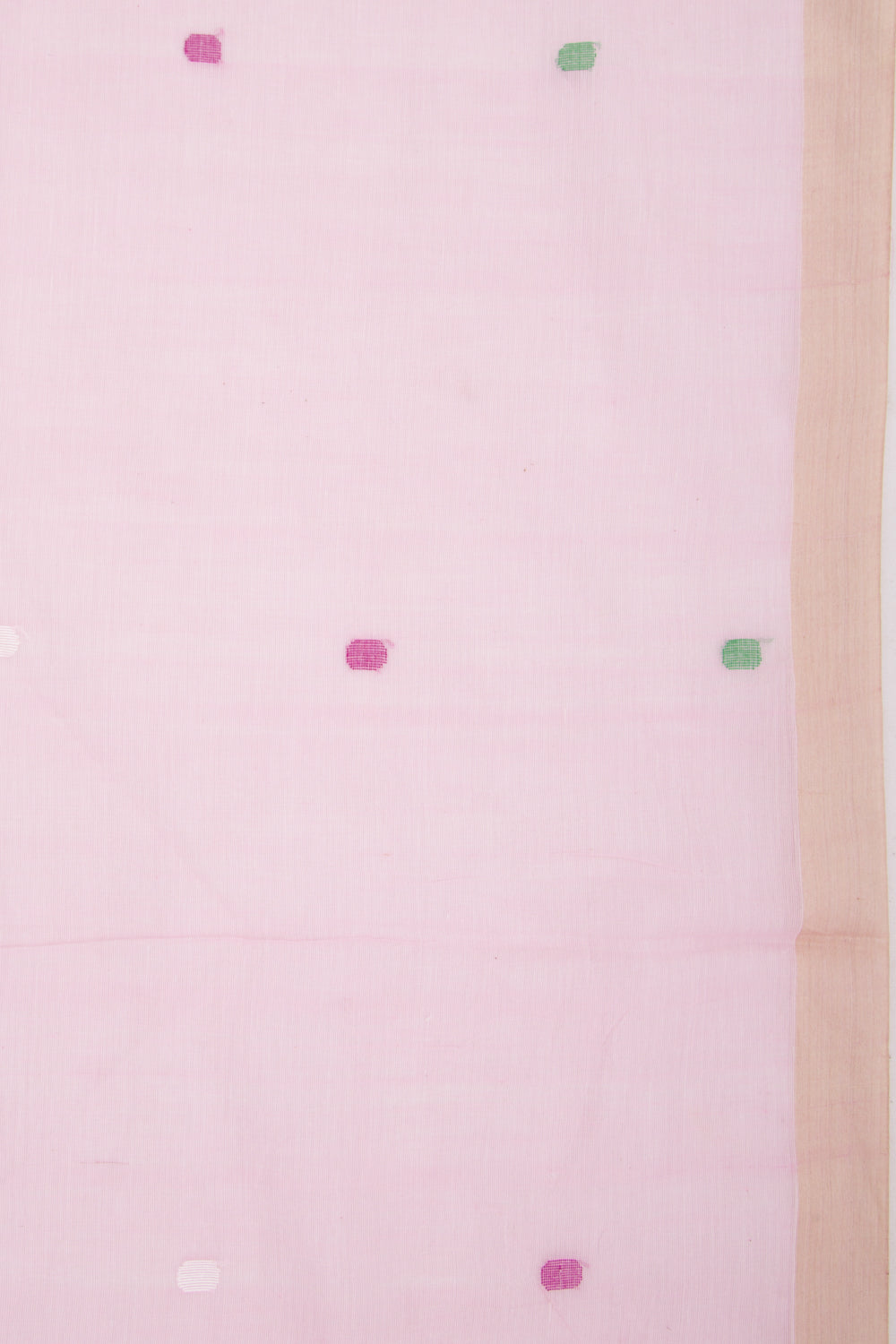 Phulia Cotton Butta Baby Pink Saree