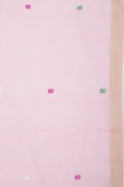 Phulia Cotton Butta Baby Pink Saree