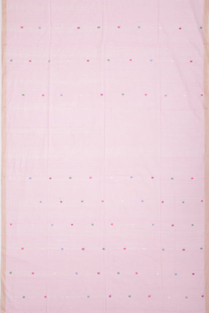 Phulia Cotton Butta Baby Pink Saree