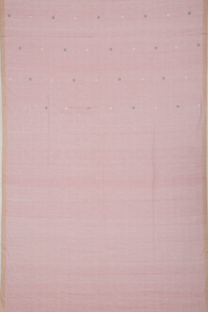 Phulia Cotton Butta Pastel Pink Saree