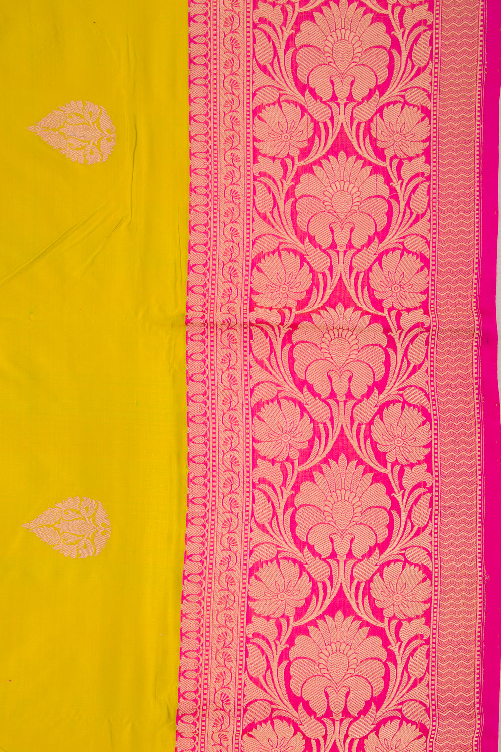 Banarasi Katan Silk Butta Green Saree