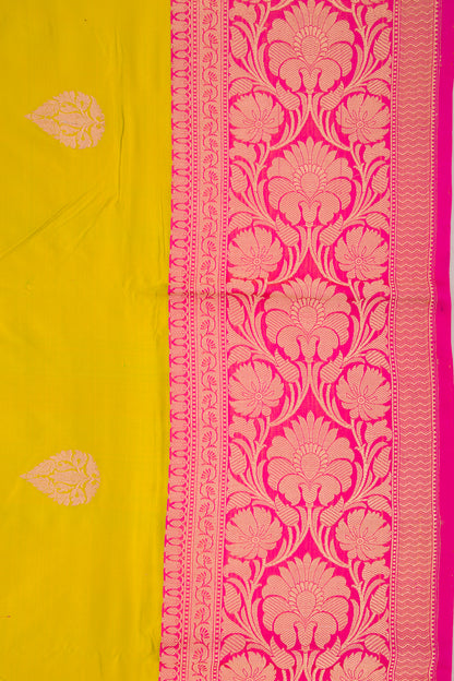 Banarasi Katan Silk Butta Green Saree