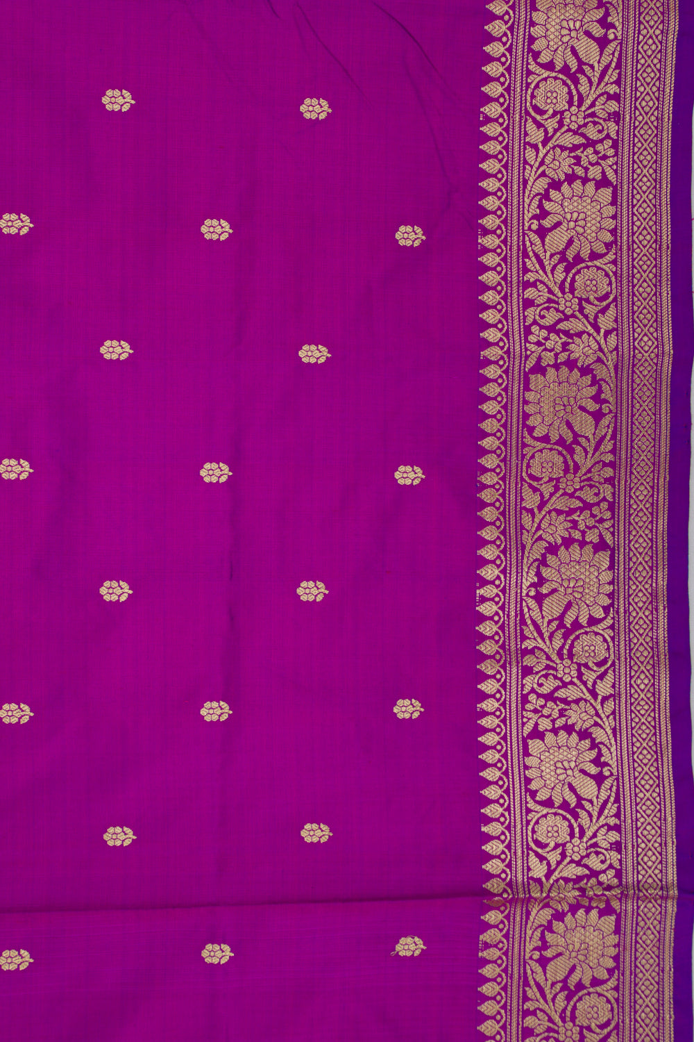 Banarasi Katan Silk Butta Purple Saree