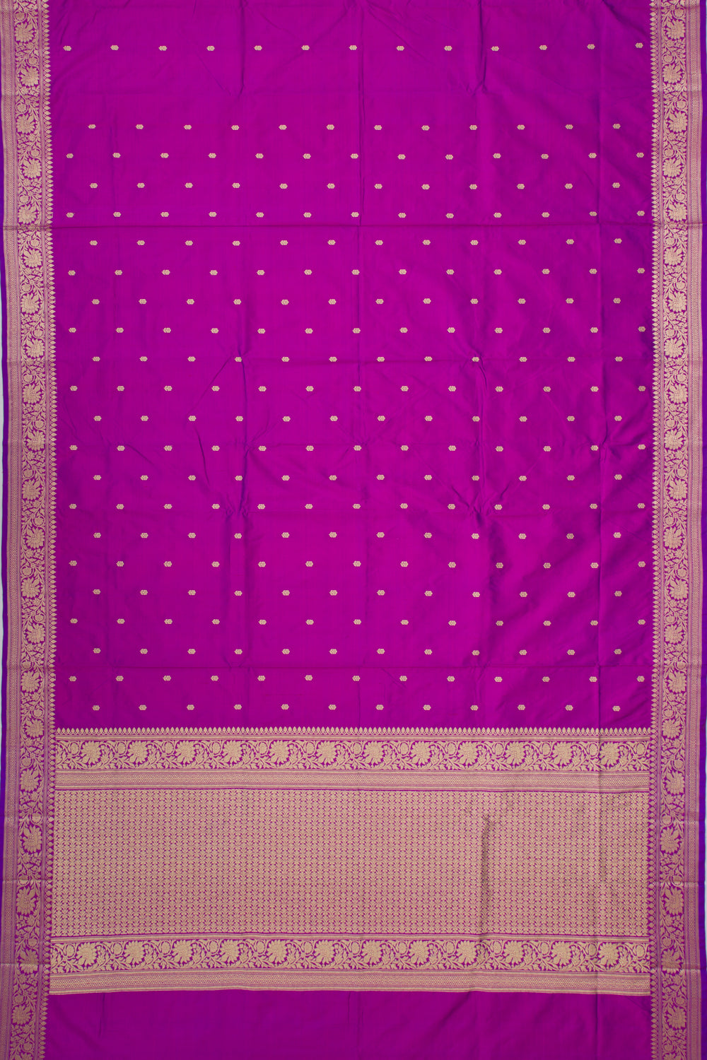 Banarasi Katan Silk Butta Purple Saree
