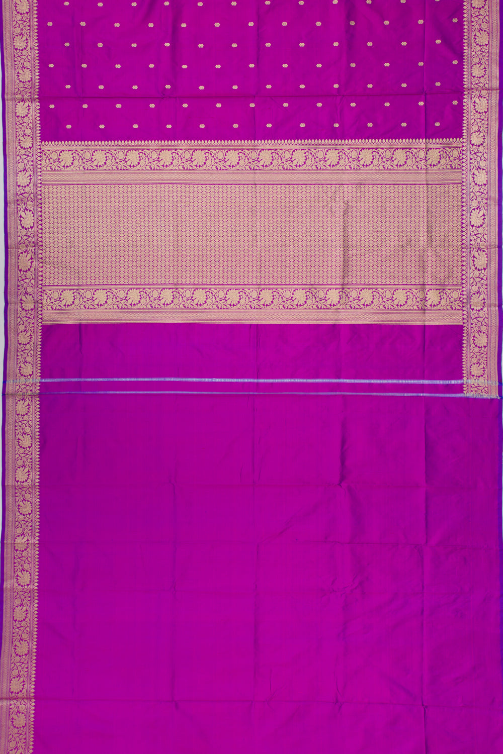 Banarasi Katan Silk Butta Purple Saree