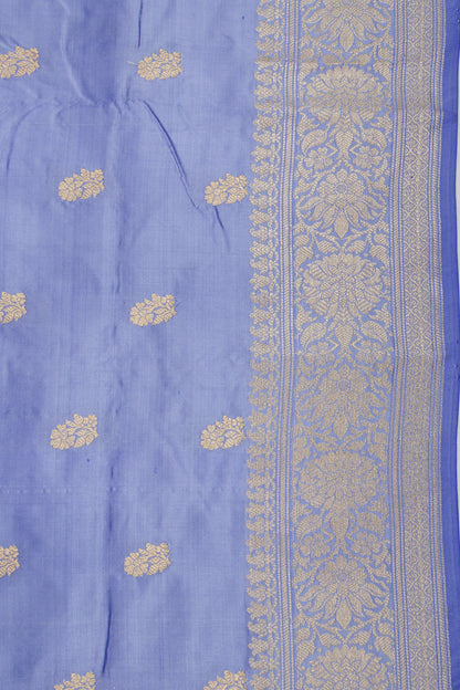 Banarasi Katan Silk Butta Pastel Blue Saree
