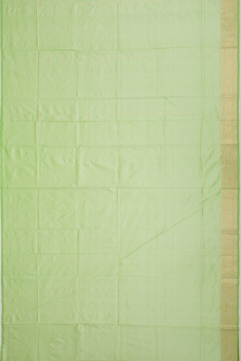 Banarasi Katan Silk Butta Pastel Green Saree