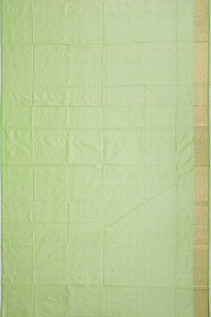 Banarasi Katan Silk Butta Pastel Green Saree