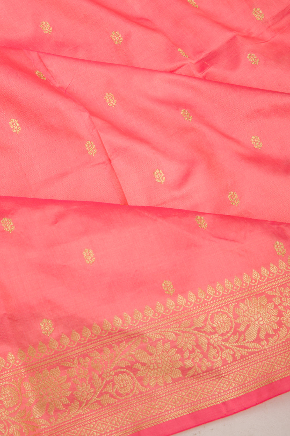 Banarasi Katan Silk Butta Pink Saree