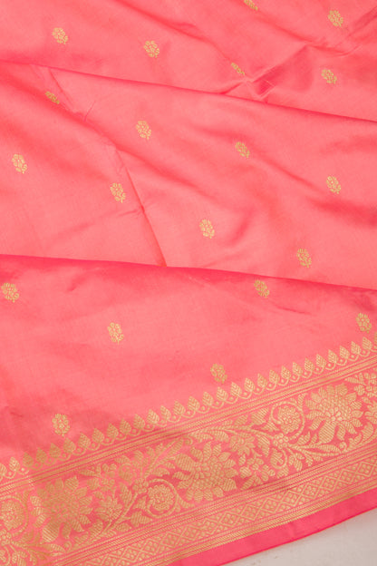 Banarasi Katan Silk Butta Pink Saree