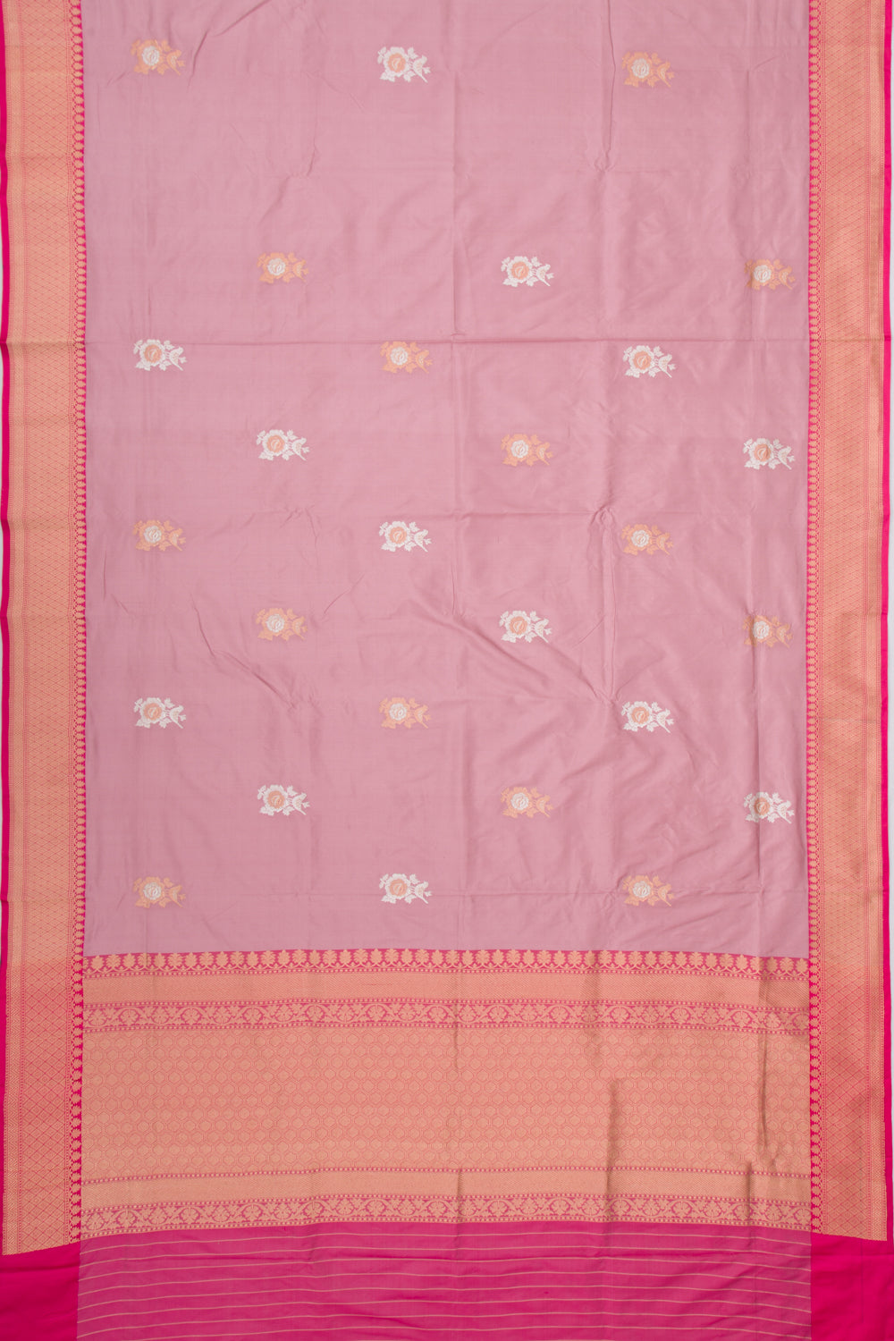 Banarasi Katan Silk Butta Lilac Saree