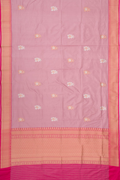 Banarasi Katan Silk Butta Lilac Saree