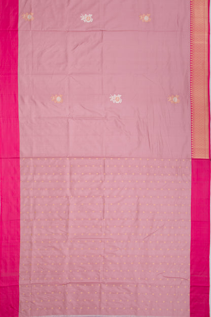 Banarasi Katan Silk Butta Lilac Saree