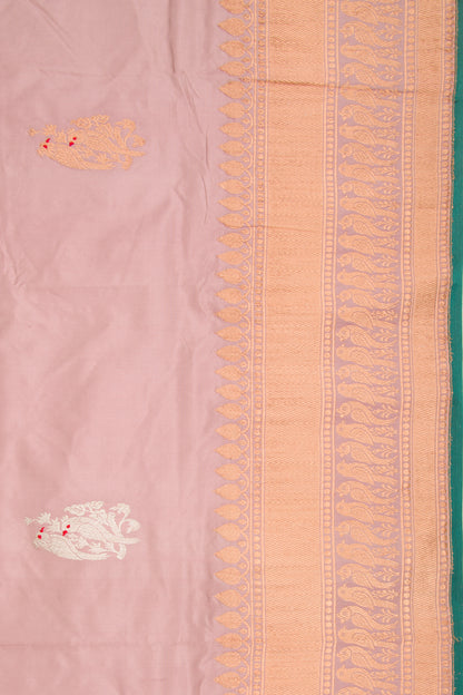 Banarasi Katan Silk Butta Lilac Saree