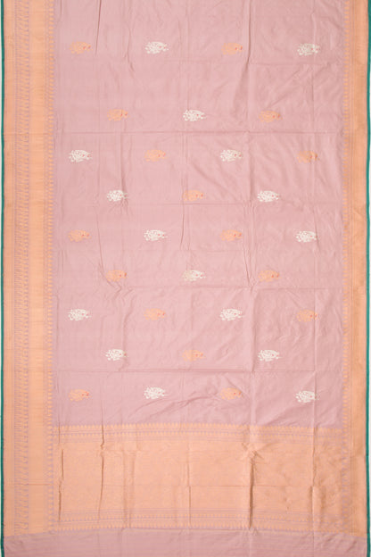 Banarasi Katan Silk Butta Lilac Saree