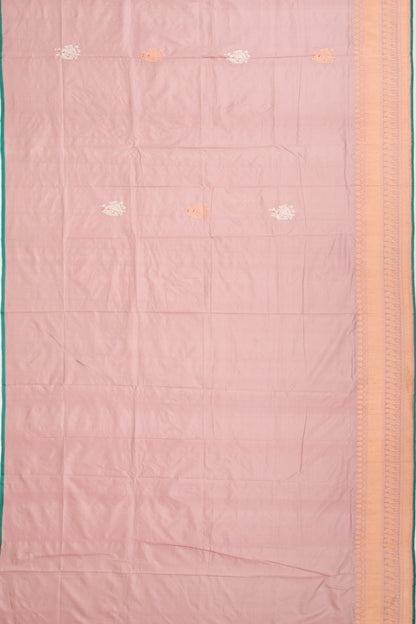Banarasi Katan Silk Butta Lilac Saree