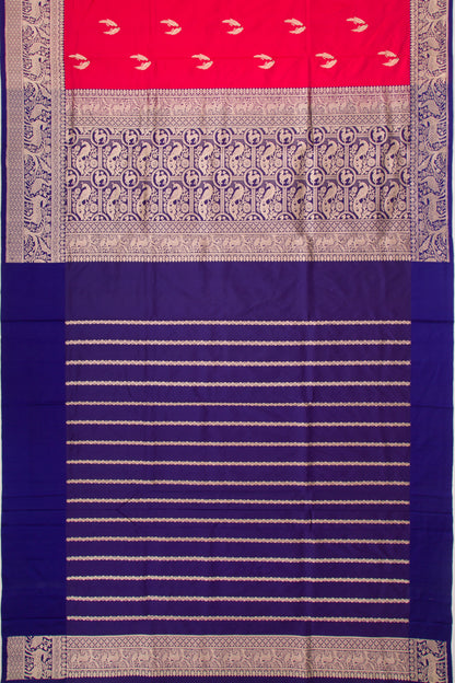 Banarasi Katan Silk Butta Red Saree