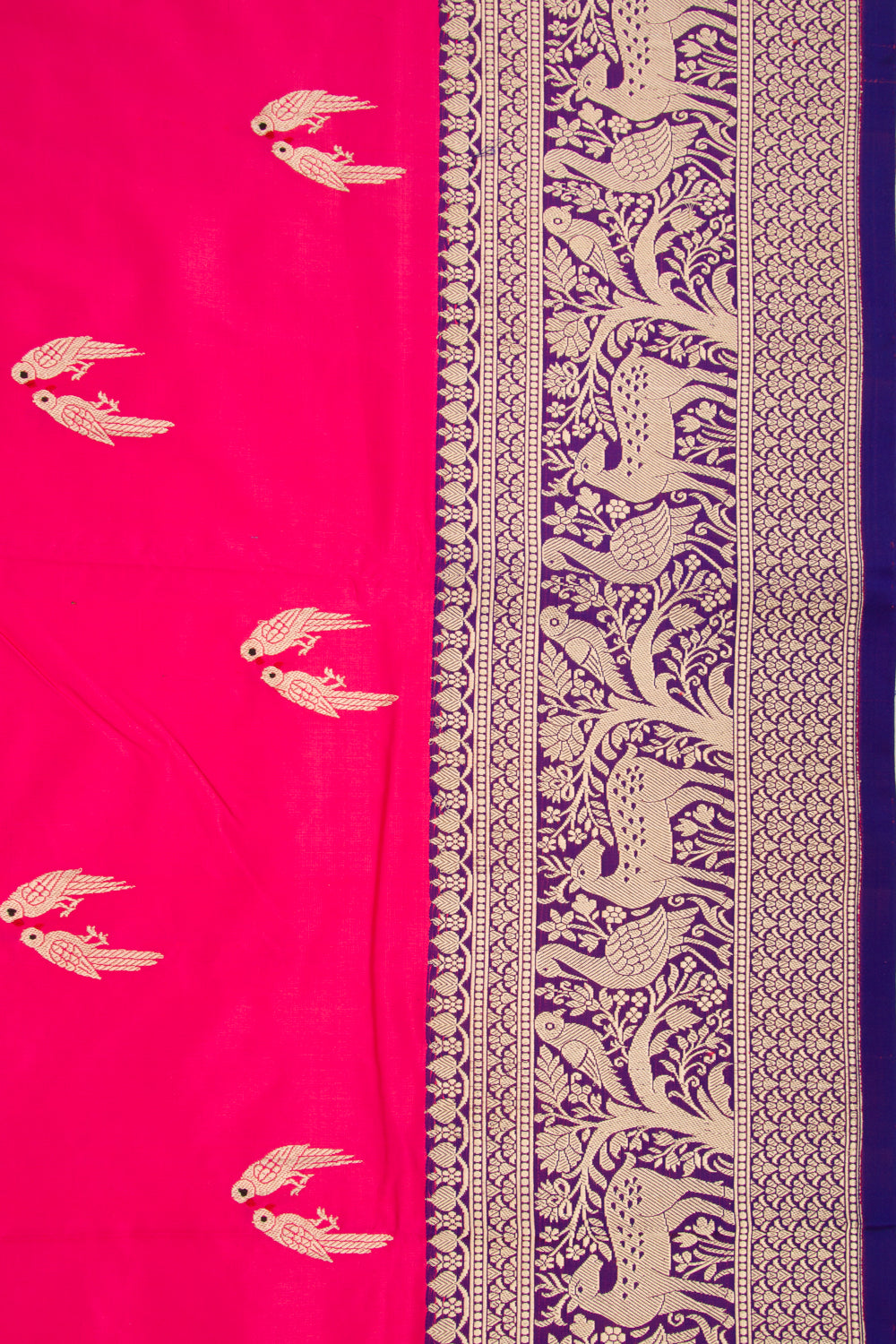 Banarasi Katan Silk Butta Pink Saree