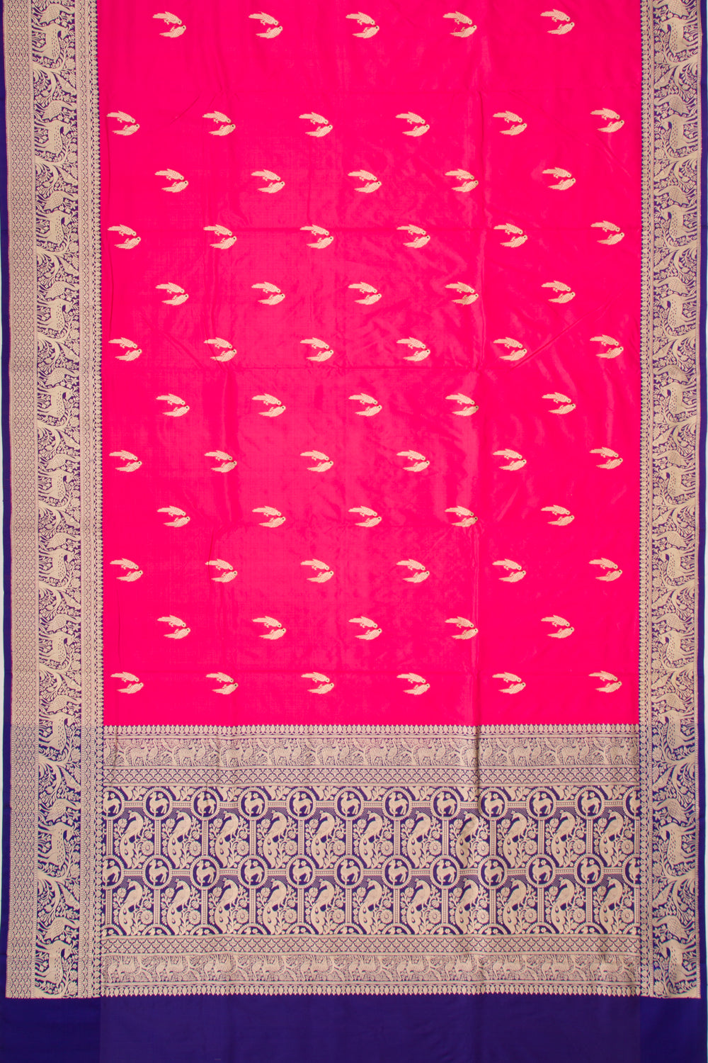 Banarasi Katan Silk Butta Pink Saree