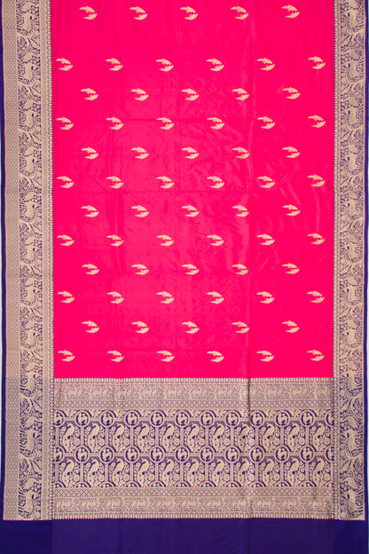 Banarasi Katan Silk Butta Pink Saree