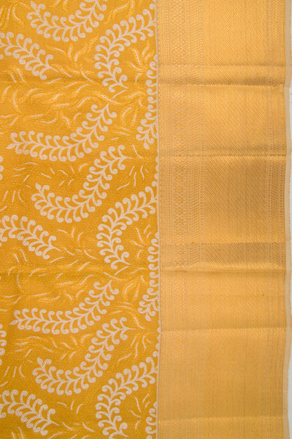 Taranga Kanchi Silk Tissue Brocade Gold Saree