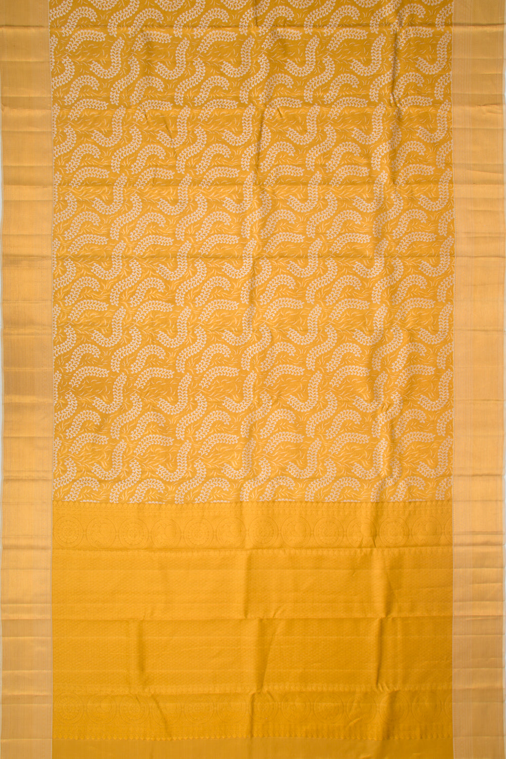 Taranga Kanchi Silk Tissue Brocade Gold Saree