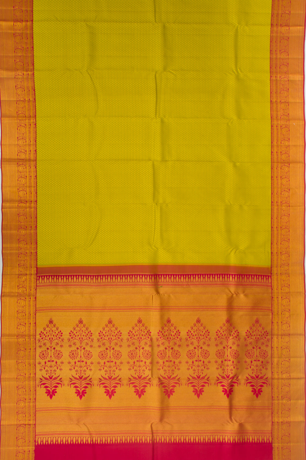 Taranga Kanchi Silk Jacquard Green Saree
