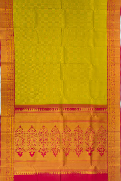 Taranga Kanchi Silk Jacquard Green Saree