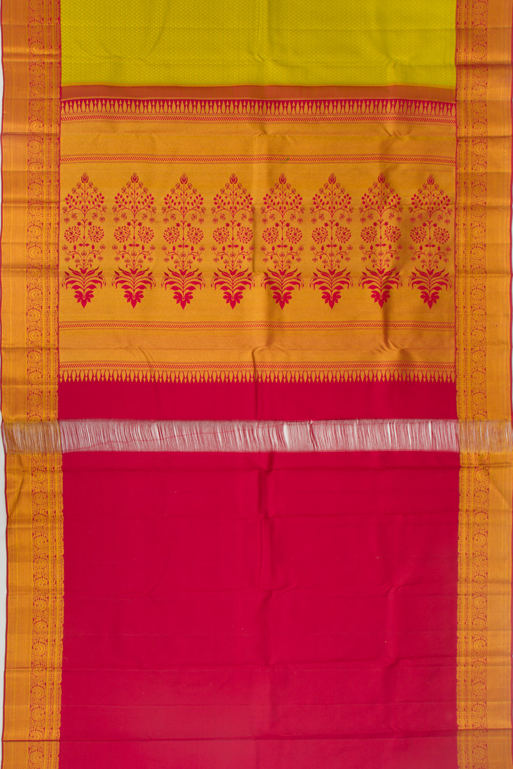Taranga Kanchi Silk Jacquard Green Saree