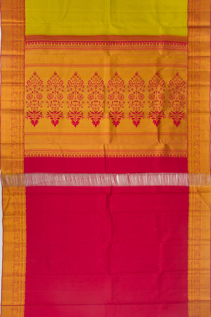 Taranga Kanchi Silk Jacquard Green Saree