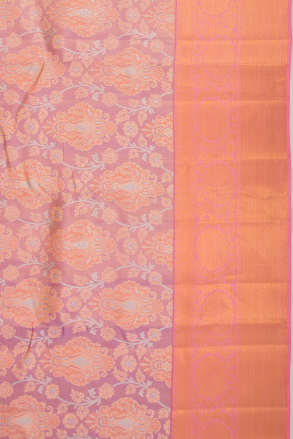 Taranga Kanchi Silk Tissue Jaal Lavender Saree