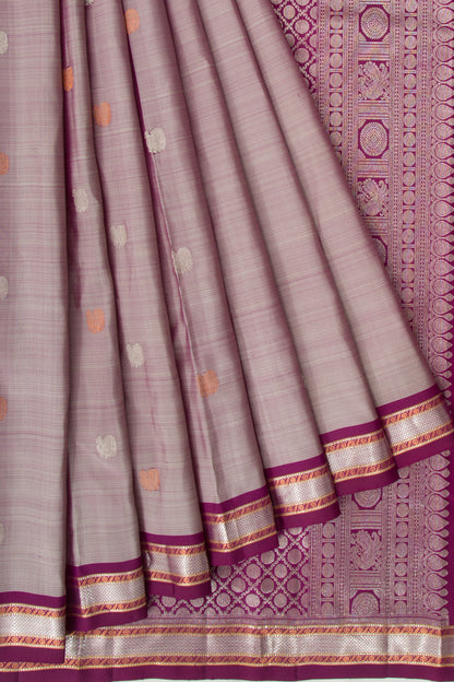 Kanchipuram Silk Butta Grey Saree