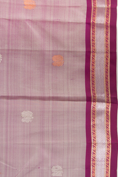 Kanchipuram Silk Butta Grey Saree