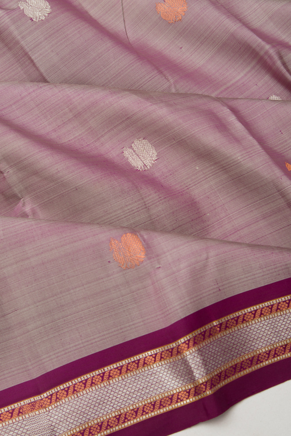Kanchipuram Silk Butta Grey Saree