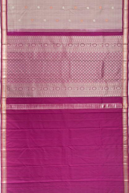 Kanchipuram Silk Butta Grey Saree