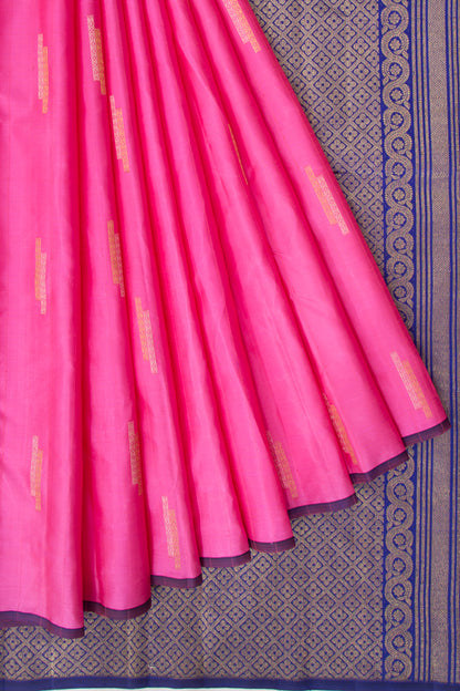 Kanchipuram Silk Butta Pink Saree