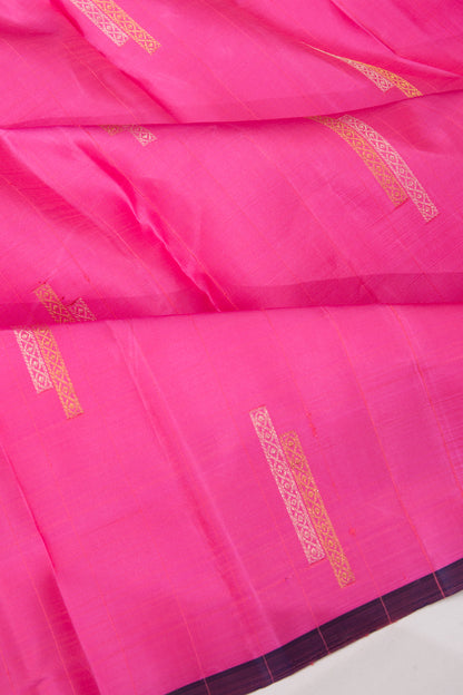 Kanchipuram Silk Butta Pink Saree