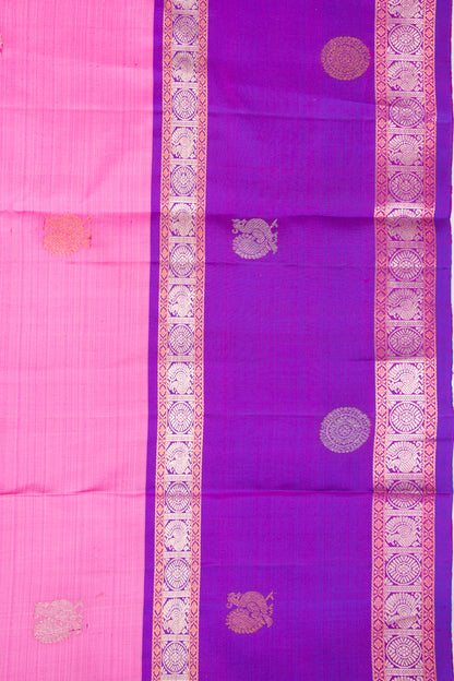 Kanchipuram Silk Butta Pink Saree