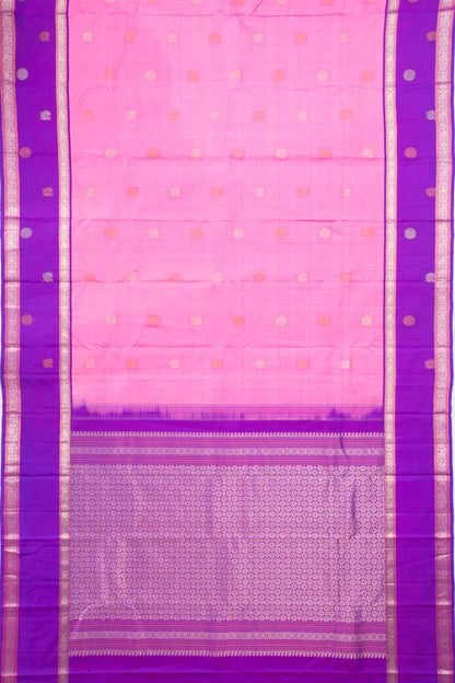 Kanchipuram Silk Butta Pink Saree