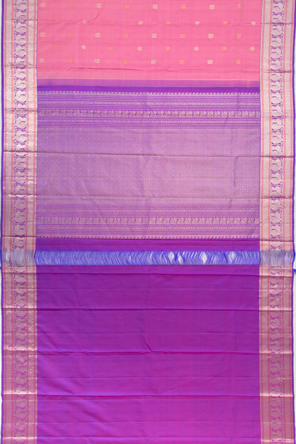Kanchipuram Silk Butta Pink Saree