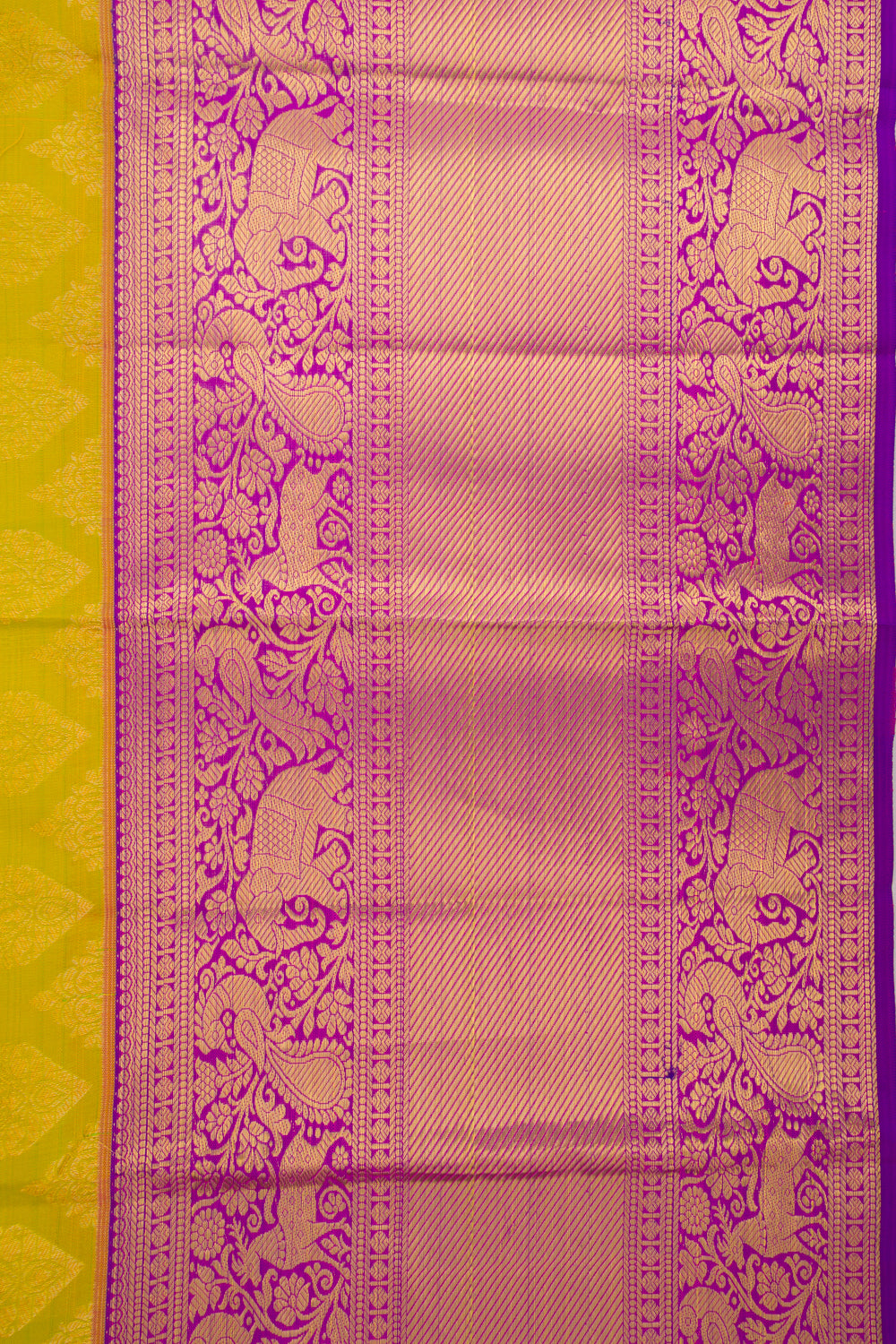 Kanchipuram Silk Brocade Green Saree