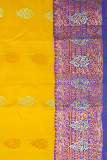 Taranga Kanchi Silk Butta Yellow Saree