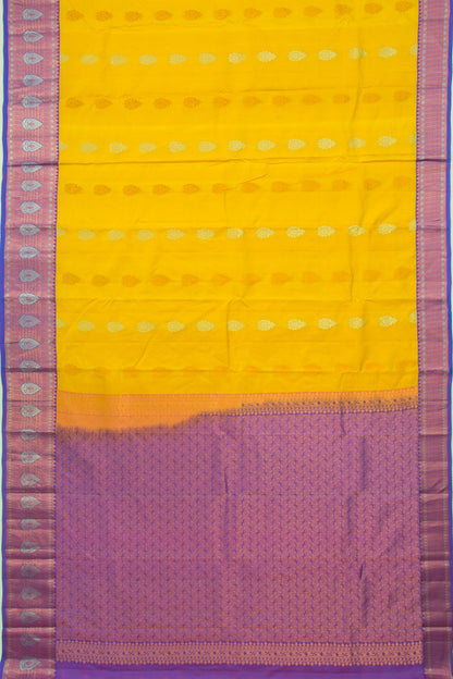 Taranga Kanchi Silk Butta Yellow Saree
