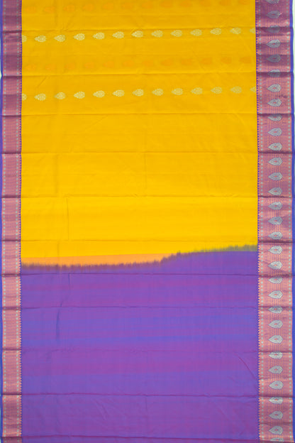 Taranga Kanchi Silk Butta Yellow Saree
