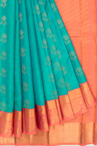 Taranga Kanchi Silk Butta Blue Saree
