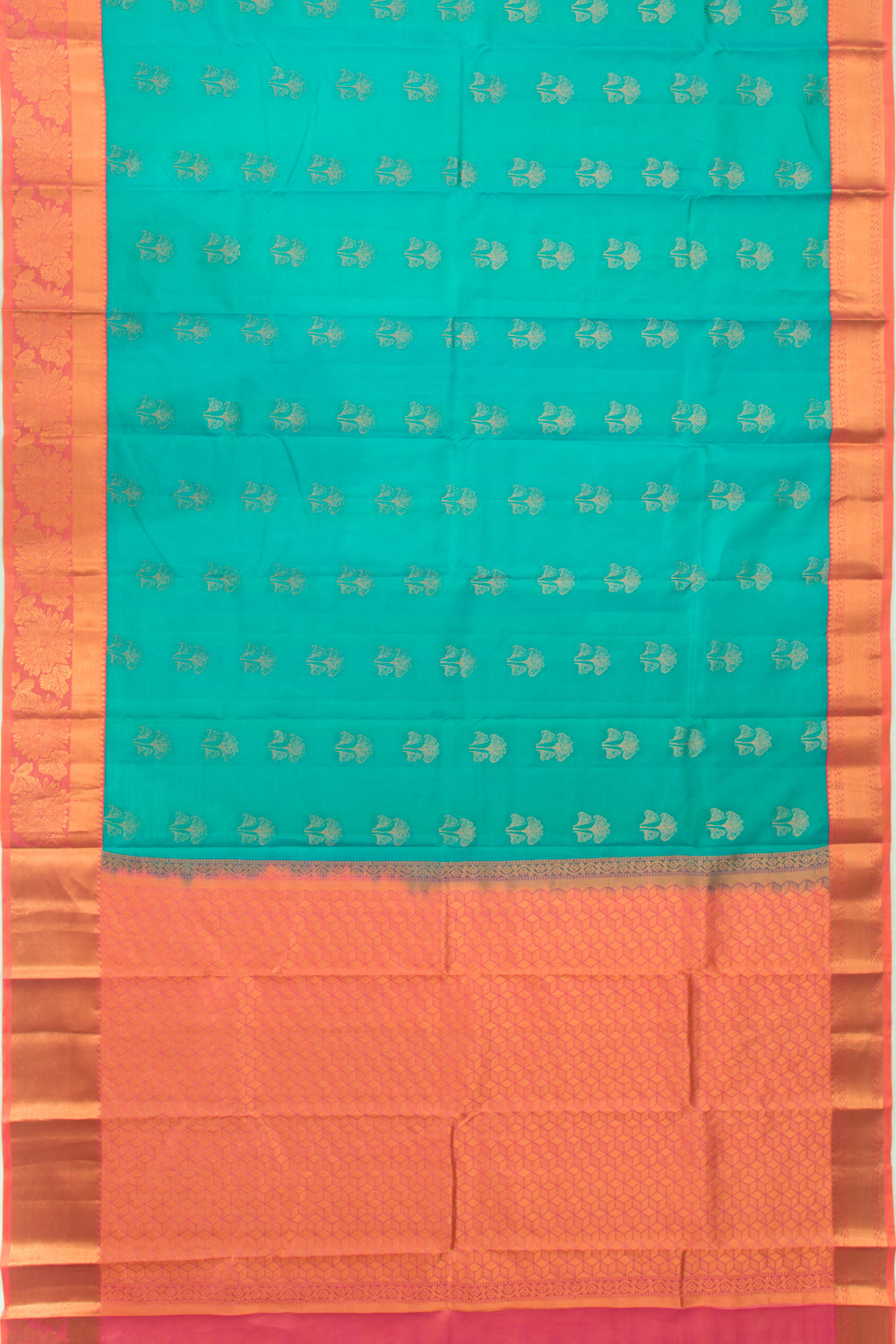 Taranga Kanchi Silk Butta Blue Saree