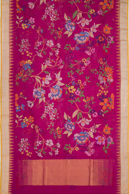 Ponduru Handspun Cotton All Over Jamdani Purple Saree