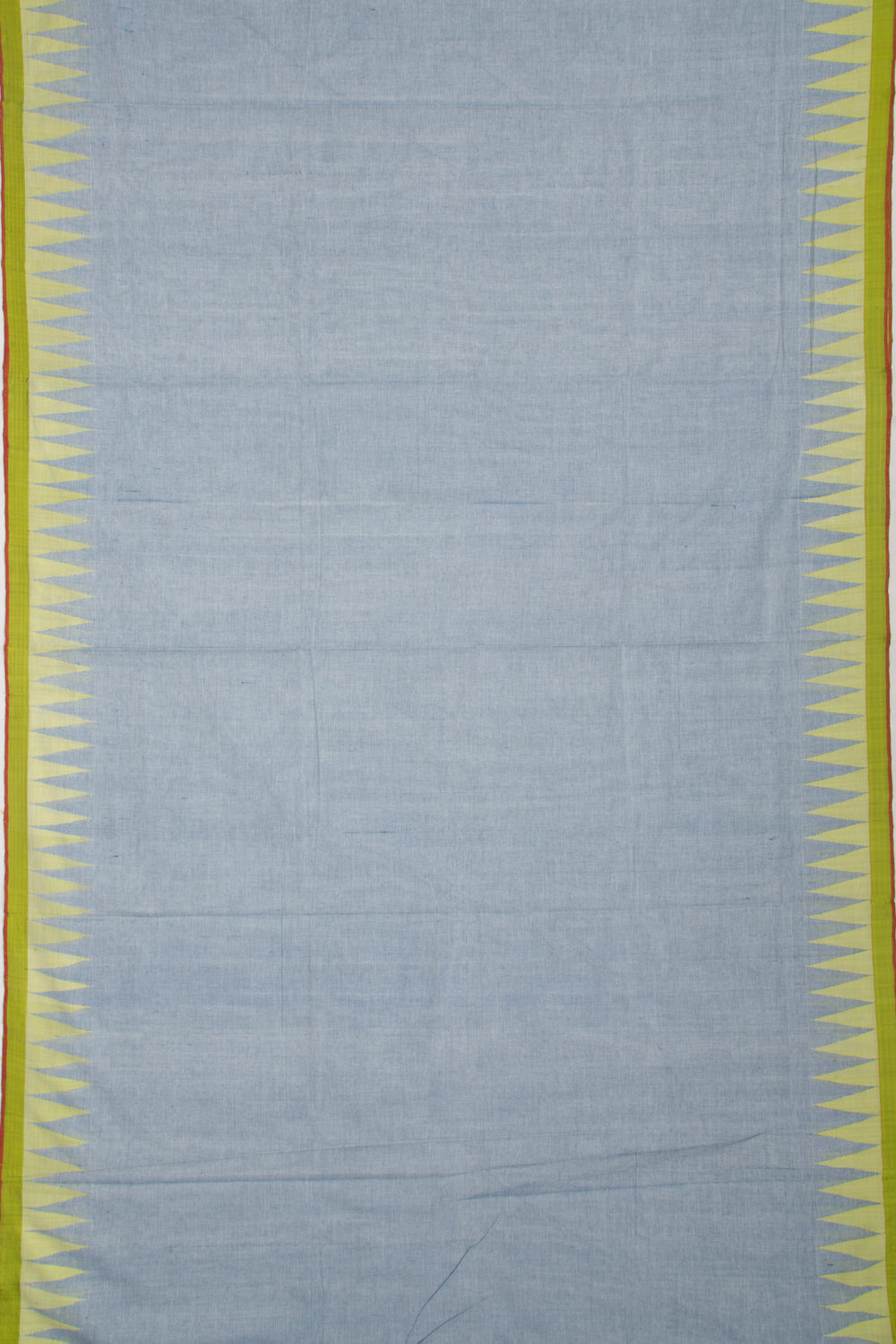 Ponduru Handspun Cotton Plain Pastel Blue Saree