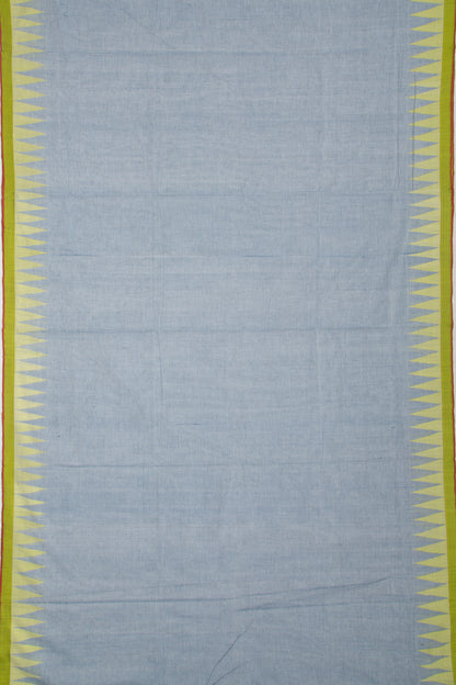 Ponduru Handspun Cotton Plain Pastel Blue Saree